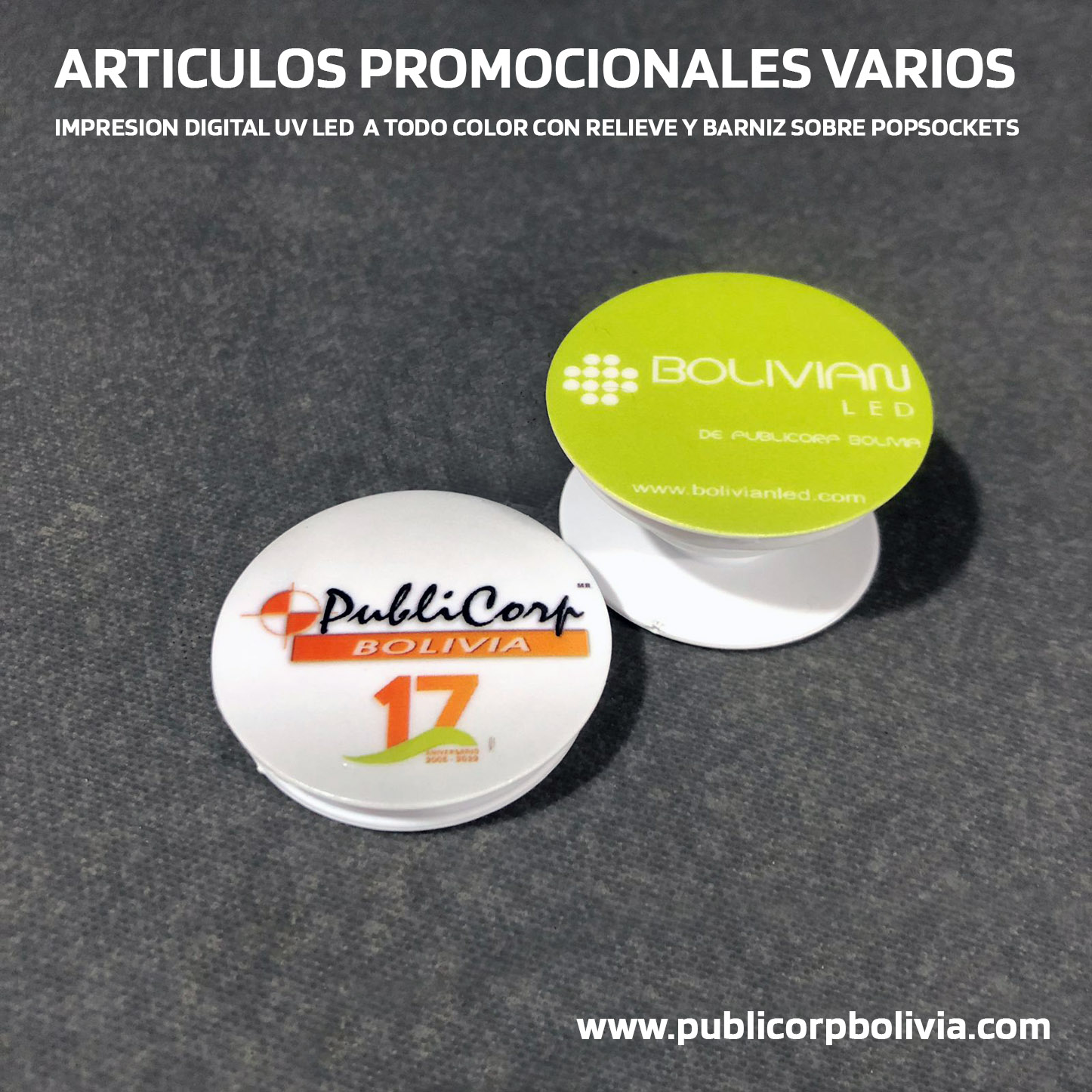 Popsocket Personalizado con impresion uv led