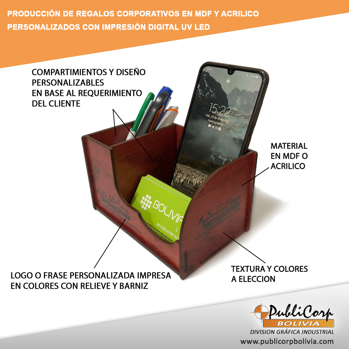 Porta lapices promocional